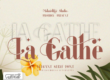 فونت انگلیسی - La Gathe Font